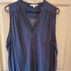 Sleeveless Polka Dot Top
